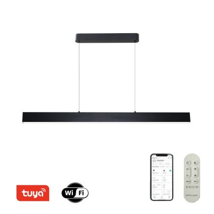 Brilagi - LED dimbar taklampa SLEEKLINE SMART LED/40W/230V 3000-6000K Wi-Fi Tuya svart + fjärrkontroll