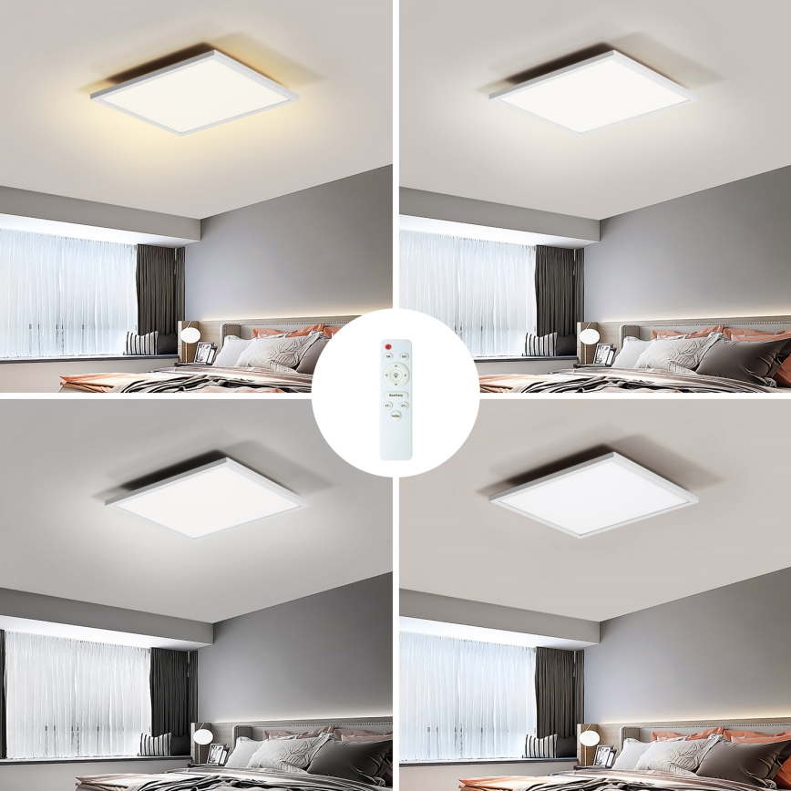 Brilagi - LED Dimbar taklampa SLIMFRAME LED/25W/230V 30x30 cm 3000-6000K vit + fjärrkontroll