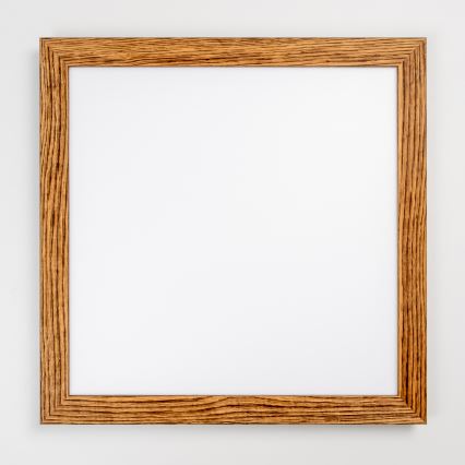 Brilagi - LED Dimbar taklampa SLIMFRAME WOOD LED/58W/230V 64x64 cm 3000-6000K brun + fjärrkontroll