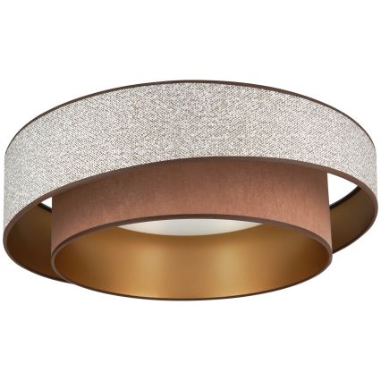 Brilagi - LED Dimbar taklampa VEGAS SHINE LED/24W/230V diameter 60 cm 3000/4000/6500K brun + fjärrkontroll