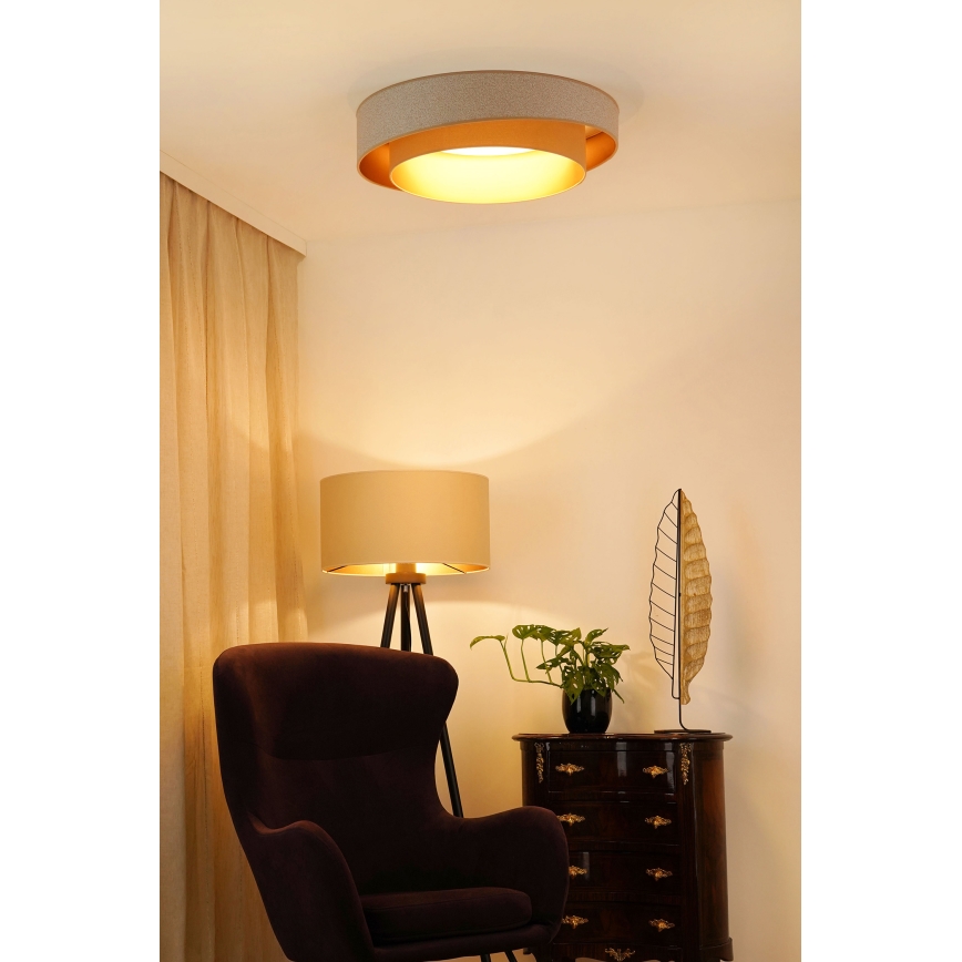 Brilagi - LED Dimbar taklampa VEGAS SHINE LED/24W/230V diameter 60 cm 3000/4000/6500K grädde/beige + fjärrkontroll