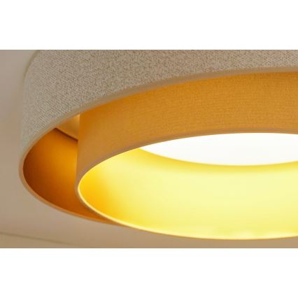 Brilagi - LED Dimbar taklampa VEGAS SHINE LED/24W/230V diameter 60 cm 3000/4000/6500K grädde/beige + fjärrkontroll