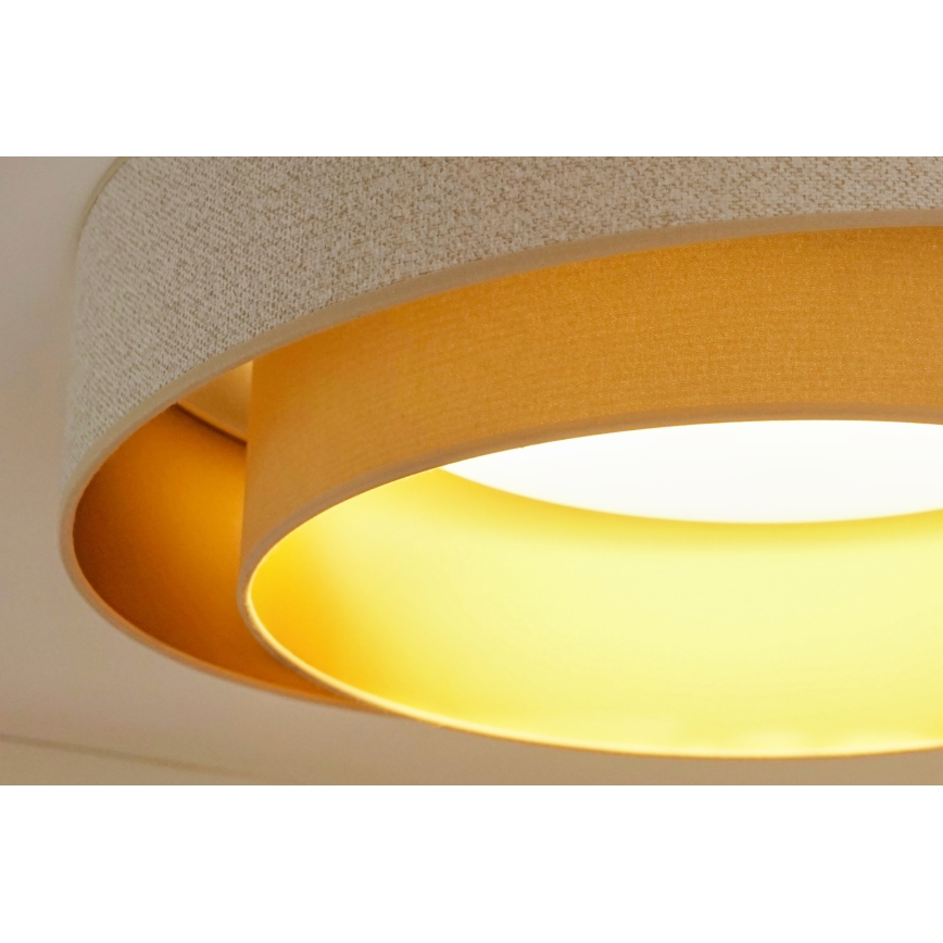 Brilagi - LED Dimbar taklampa VEGAS SHINE LED/24W/230V diameter 60 cm 3000/4000/6500K grädde/beige + fjärrkontroll