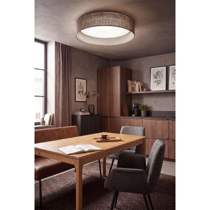 BRILAGI - Dimbart taklampa VELVET SMARTIX STARS LED/24W/230V 3000–6000 K Ø 45 cm brun Wi-Fi Tuya Beacon + fjärrkontroll