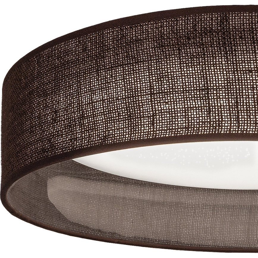 BRILAGI - Dimbart taklampa VELVET SMARTIX STARS LED/24W/230V 3000–6000 K Ø 45 cm brun Wi-Fi Tuya Beacon + fjärrkontroll