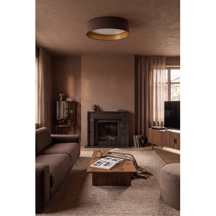 BRILAGI - LED-dimbart takarmatur VELVET SMARTIX LED/24W/230V 3000-6000K Ø 45 cm brun/guld Wi-Fi Tuya Beacon + fjärrkontroll