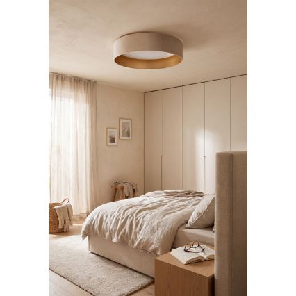 BRILAGI - Dimbart LED-takarmatur VELVET SMARTIX LED/24W/230V 3000-6000K Ø 45 cm krämvit/guld Wi-Fi Tuya Beacon + fjärrkontroll