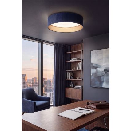 Brilagi - LED dimbar taklampa VELVET SMART VARI LED/24W/230V 3000-6500K Ø 45 cm blå/guld + fjärrkontroll
