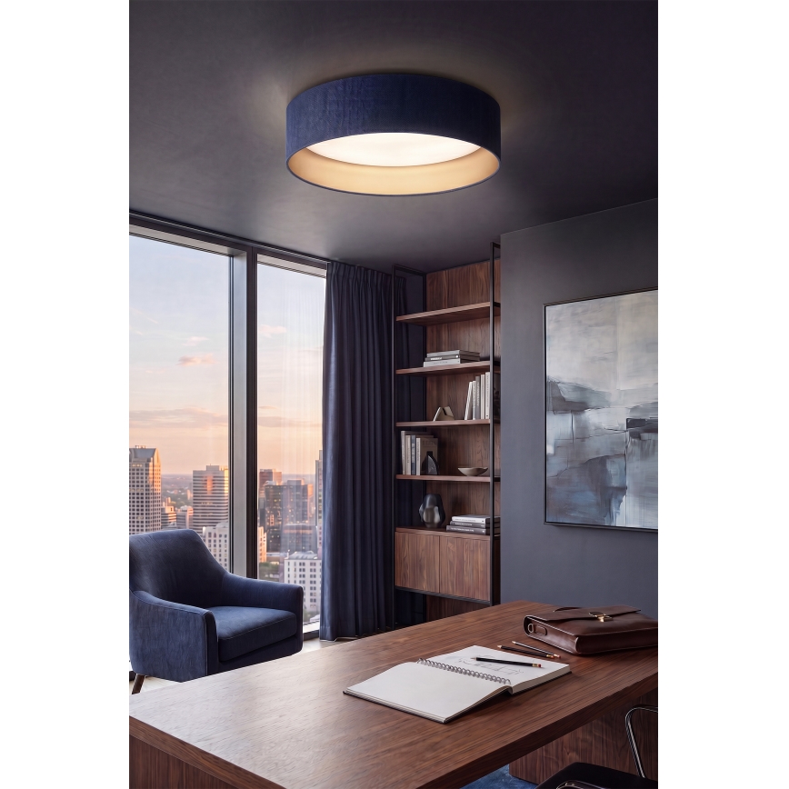 Brilagi - LED dimbar taklampa VELVET SMART VARI LED/24W/230V 3000-6500K Ø 45 cm blå/guld + fjärrkontroll