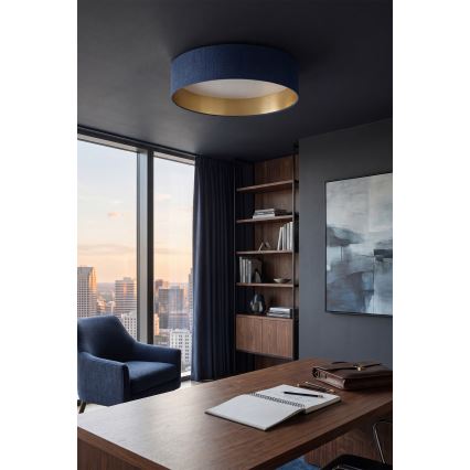Brilagi - LED dimbar taklampa VELVET SMART VARI LED/24W/230V 3000-6500K Ø 45 cm blå/guld + fjärrkontroll