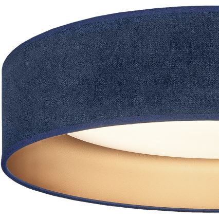 Brilagi - LED dimbar taklampa VELVET SMART VARI LED/24W/230V 3000-6500K Ø 45 cm blå/guld + fjärrkontroll
