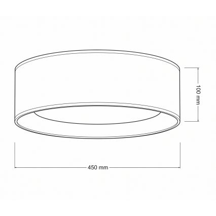 Brilagi - LED dimbar taklampa VELVET SMART VARI LED/24W/230V 3000-6500K Ø 45 cm blå/guld + fjärrkontroll