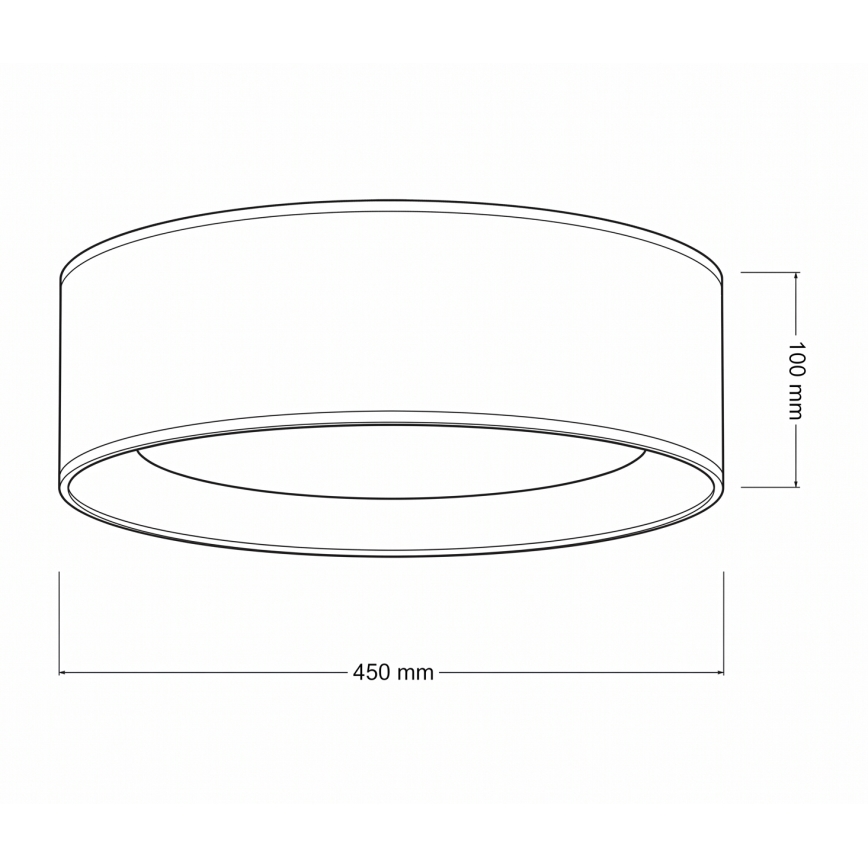 Brilagi - LED dimbar taklampa VELVET SMART VARI LED/24W/230V 3000-6500K Ø 45 cm blå/guld + fjärrkontroll