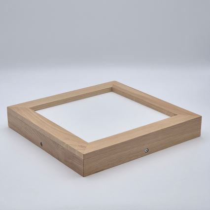 Brilagi - LED ljusreglerad taklampa till badrum WOODY FRAME LED/24W/230V ek 30x30 cm 3000-6000K IP44 + fjärrkontroll