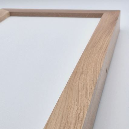 Brilagi - LED ljusreglerad taklampa till badrum WOODY FRAME LED/50W/230V ek 120x30 cm 3000-6000K IP44 + fjärrkontroll