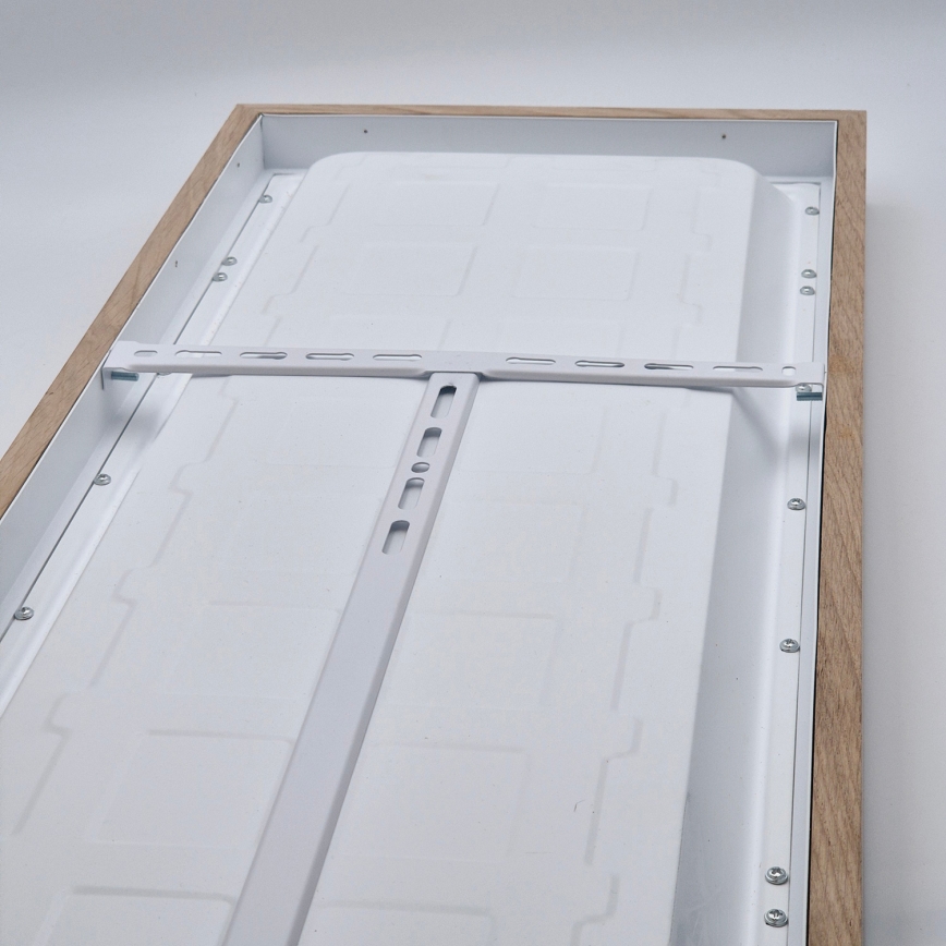 Brilagi - LED ljusreglerad taklampa till badrum WOODY FRAME LED/50W/230V ek 120x30 cm 3000-6000K IP44 + fjärrkontroll