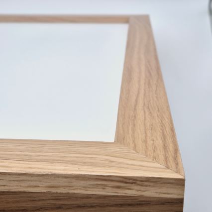 Brilagi - LED ljusreglerad taklampa till badrum WOODY FRAME LED/50W/230V ek 60x60 cm 3000-6000K IP44 + fjärrkontroll