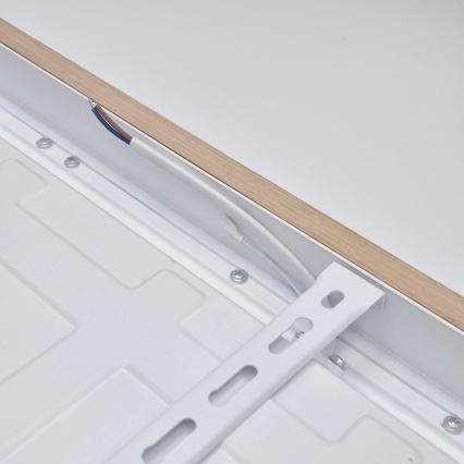 Brilagi - LED ljusreglerad taklampa till badrum WOODY FRAME LED/50W/230V ek 60x60 cm 3000-6000K IP44 + fjärrkontroll