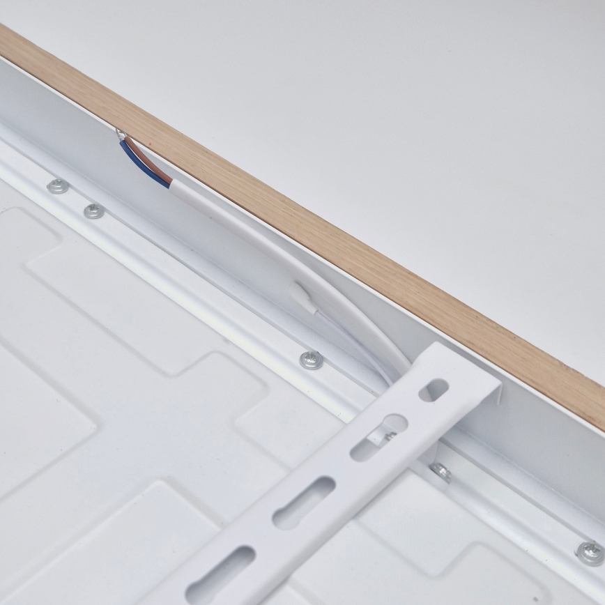 Brilagi - LED ljusreglerad taklampa till badrum WOODY FRAME LED/50W/230V ek 60x60 cm 3000-6000K IP44 + fjärrkontroll