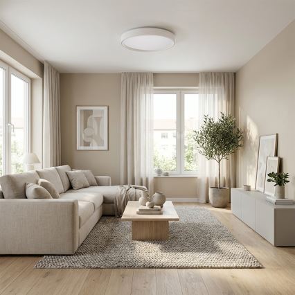 Brilagi - Dimbar LED-taklampa NANCI LED/60W/230V 3000–6500 K Ø49 cm vit + fjärrkontroll