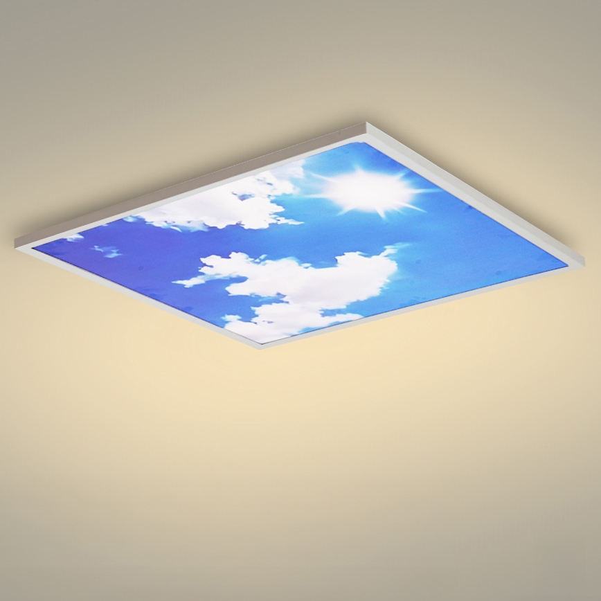 Brilagi - Dimbar LED-taklampa SLIMFRAME SKY LED/58W/230V 60x60 cm 3000-6000K silver/blå + fjärrkontroll