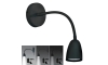 Brilagi - LED Dimbar liten vägglampa LED/4W/230V svart