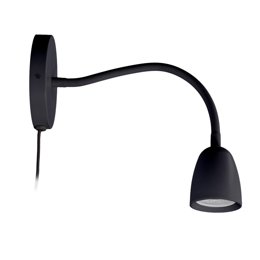 Brilagi - LED Dimbar liten vägglampa LED/4W/230V svart
