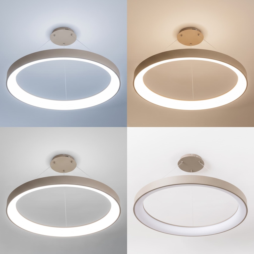 BRILAGI - dimmbar LED-ljuskrona på kabel FALCON II LED/108W/230V 3000-6500K Ø 80 cm beige + fjärrkontroll