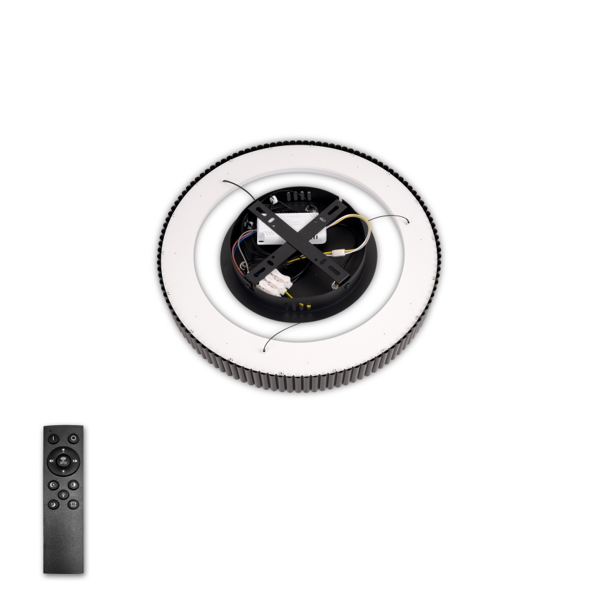 Brilagi - FALCON MODERN LED dimbar hänglampa på vajer, 30W/230V, 3000–6500K, Ø 40 cm, svart, inkl. fjärrkontroll