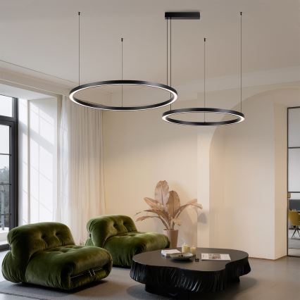 BRILAGI - PORTOFINO LED/98W/230V dimbar pendellampa med kabel 3000-6000K svart + fjärrkontroll