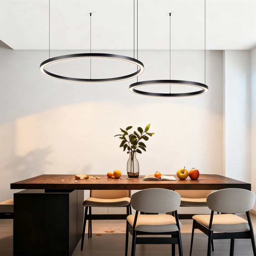 BRILAGI - PORTOFINO LED/98W/230V dimbar pendellampa med kabel 3000-6000K svart + fjärrkontroll