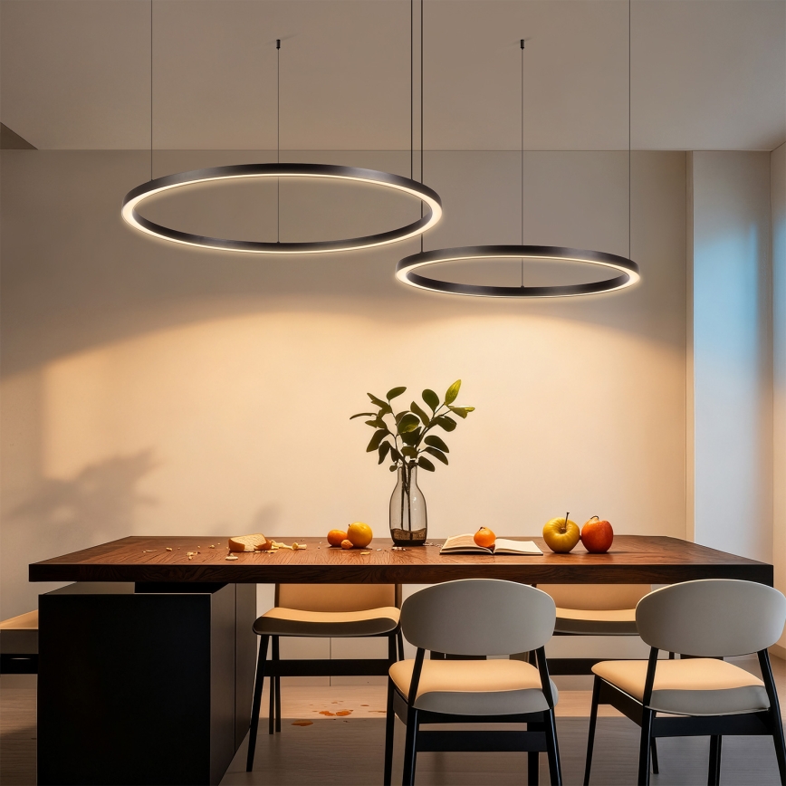 BRILAGI - PORTOFINO LED/98W/230V dimbar pendellampa med kabel 3000-6000K svart + fjärrkontroll