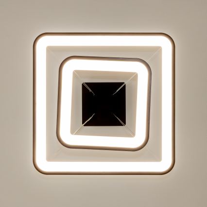 Brilagi - Dimbart LED-pendel på vajer FALCON SLIM LED/78W/230V 3000-6500K 50x50 cm svart + fjärrkontroll