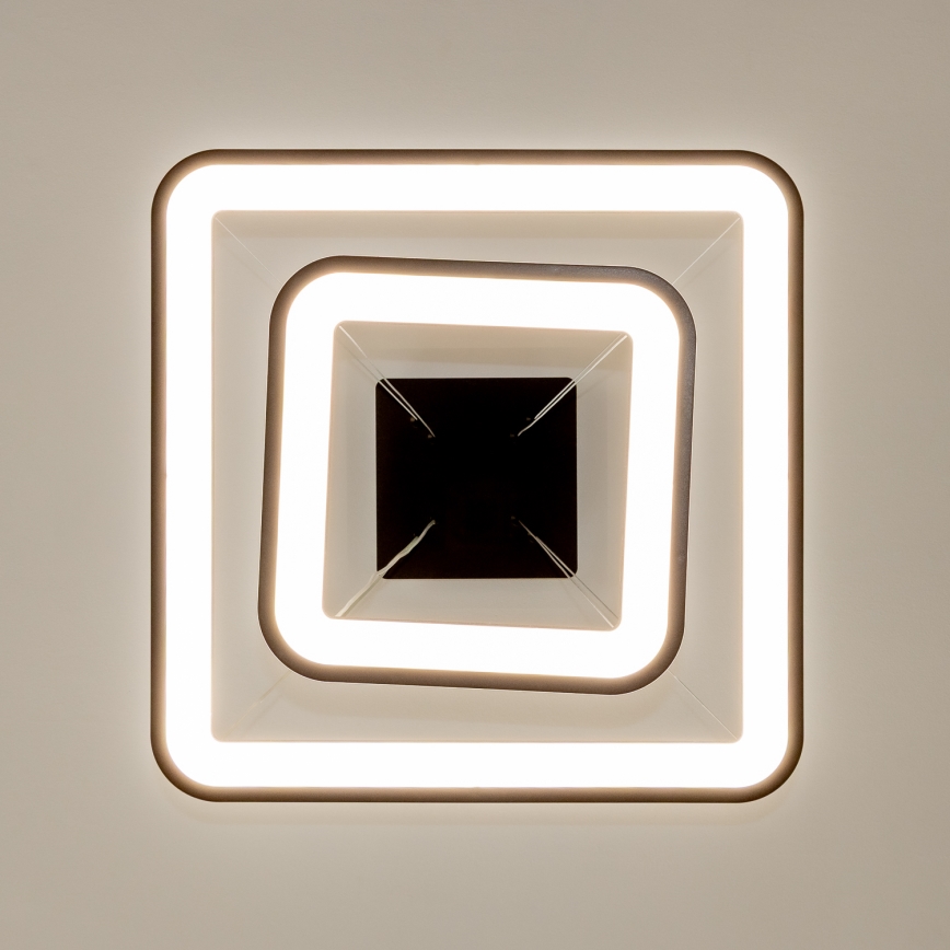 Brilagi - Dimbart LED-pendel på vajer FALCON SLIM LED/78W/230V 3000-6500K 50x50 cm svart + fjärrkontroll