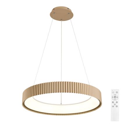 Brilagi - Dimmbar pendellampa på vajer FALCON MODERN LED/54W/230V 3000-6500K Ø 60 cm beige + fjärrkontroll