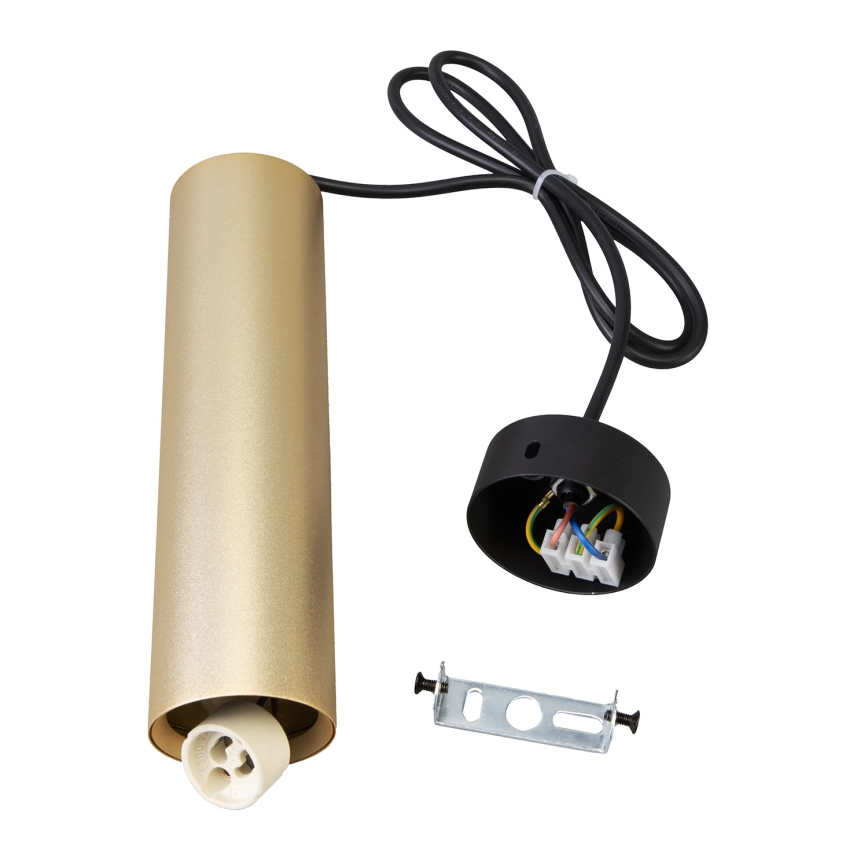 Brilagi - LED RGBW dimbar pendellampa på kabel SELE 1xGU10/4,8W/230V 3000K svart/guld + fjärrkontroll