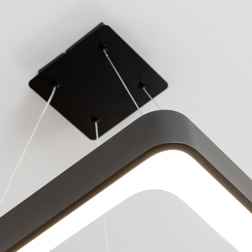 Brilagi - Dimbar LED-pendel på vajer FALCON II LED/80W/230V 3000-6500K 40x40 cm svart + fjärrkontroll