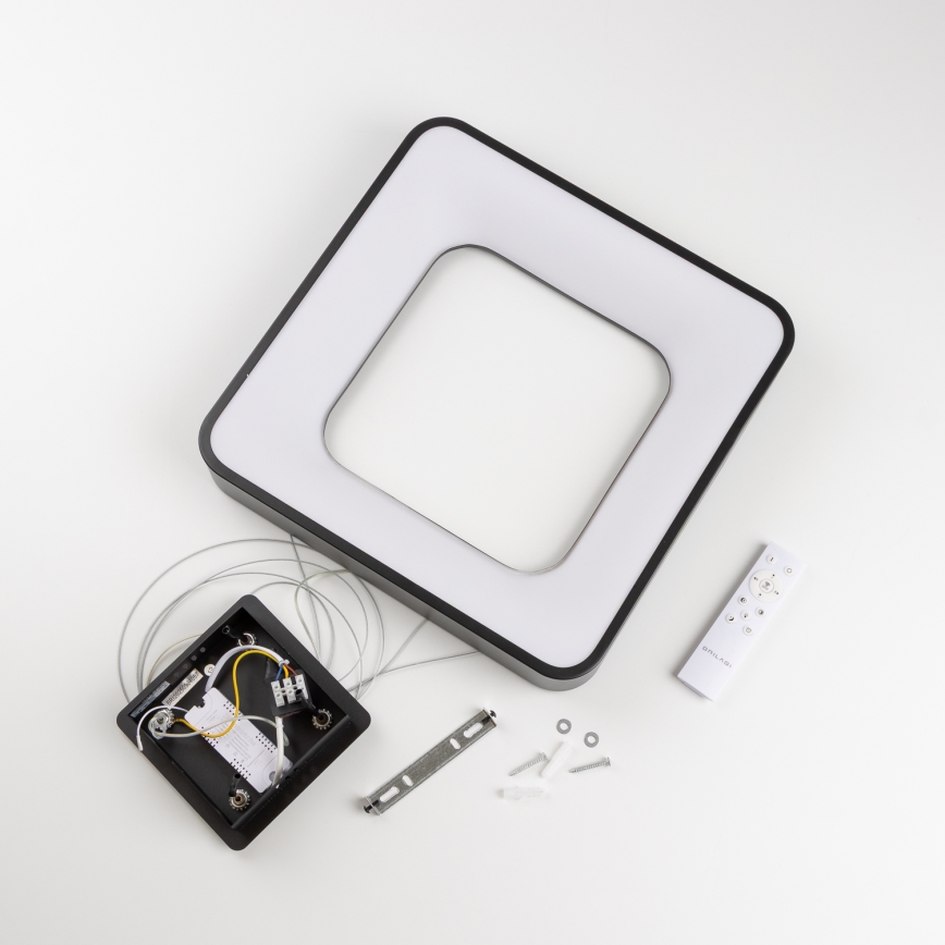 Brilagi - Dimbar LED-pendel på vajer FALCON II LED/80W/230V 3000-6500K 40x40 cm svart + fjärrkontroll