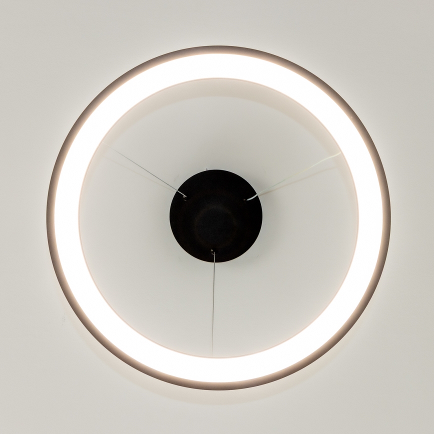 Brilagi - Dimbar LED-pendel på vajer FALCON SLIM LED/42W/230V 3000-6500K Ø 50 cm svart + fjärrkontroll