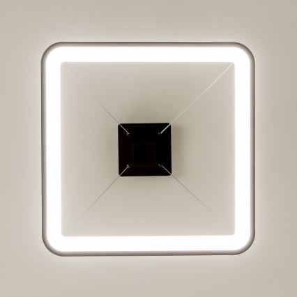 Brilagi - LED-dimmbar pendellampa på vajer FALCON SLIM LED/50W/230V 3000-6500K 50x50 cm svart + fjärrkontroll