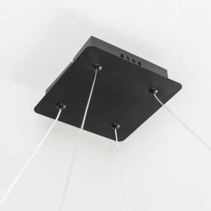 Brilagi - LED-dimmbar pendellampa på vajer FALCON SLIM LED/50W/230V 3000-6500K 50x50 cm svart + fjärrkontroll