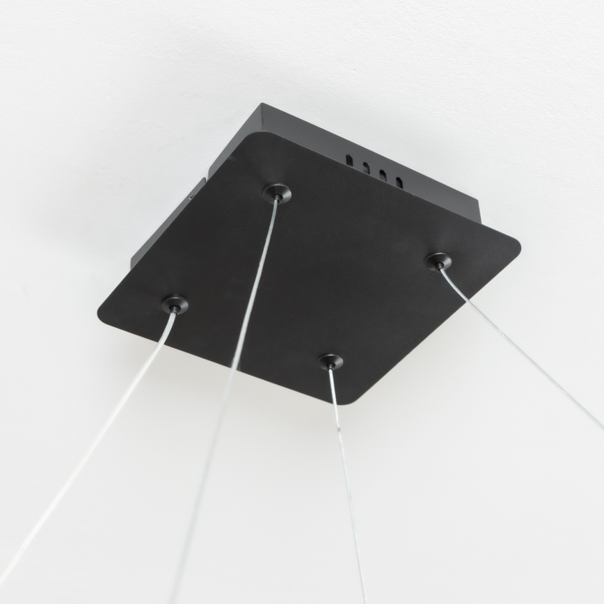 Brilagi - LED-dimmbar pendellampa på vajer FALCON SLIM LED/50W/230V 3000-6500K 50x50 cm svart + fjärrkontroll