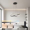 Brilagi - LED dimbar pendellampa på vajer INFINITY LED/55W/230V 3000-6000K 50x50 cm svart + fjärrkontroll