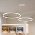 Brilagi - LED-dimbar pendellampa på vajer PORTOFINO LED/98W/230V 3000-6000K vit + fjärrkontroll