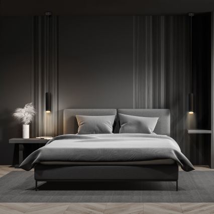 Brilagi - LED RGBW dimbar pendellampa på kabel SELE 1xGU10/4,8W/230V 3000K svart/guld + fjärrkontroll