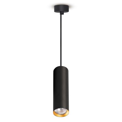 Brilagi - LED RGBW dimbar pendellampa på kabel SELE 1xGU10/4,8W/230V 3000K svart/guld + fjärrkontroll