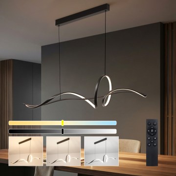 Brilagi - LED dimbar pendellampa på vajer SIGNATURE LED/55W/230V 3000-6000K 120x23 cm svart + fjärrkontroll