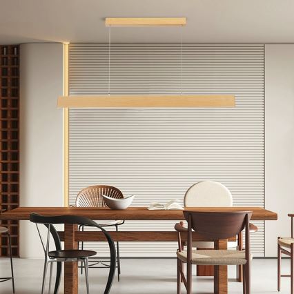 Brilagi - Dimbar LED-pendellampa på kabel SLIMLINE LED/40W/230V 3000–6000K ekdekor + fjärrkontroll