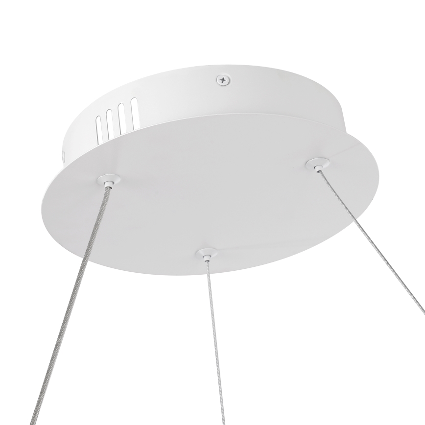 Brilagi - Dimmbar LED-pendellampa på vajer TWISTER LED/48W/230V 3000–6000K Ø 50 cm vit + fjärrkontroll