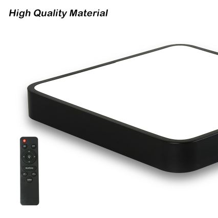 Brilagi - LED dimbar taklampa POOL SQUARE LED/48W/230V 3000-6000K 50x50 cm svart + fjärrkontroll